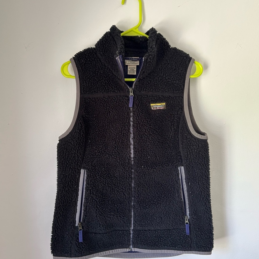L.L. Bean Women’s Black Fleece Vest